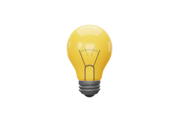 istock Isolated Yellow Light Bulb Symbolizing Idea and Innovation 2226023744