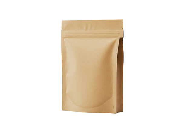 istock Isolated Blank Brown Kraft Paper Pouch for Packaging 2226023782