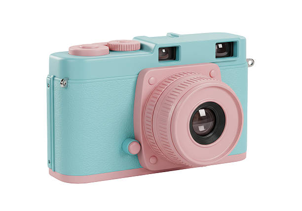 istock Isolated Retro Toy Camera Pastel Colors Design 2226025359