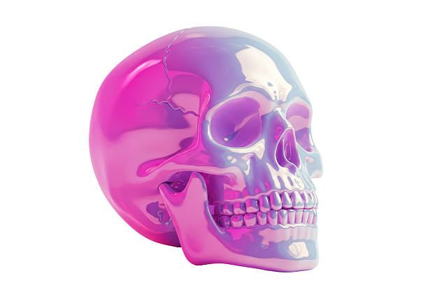 Isolated Iridescent Skull Fantasy