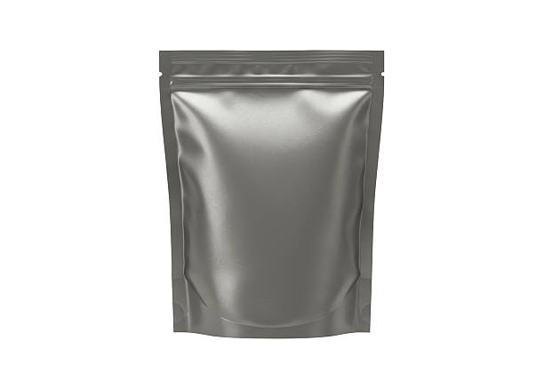 istock Isolated Silver Foil Stand-Up Pouch with Zipper 2226027394