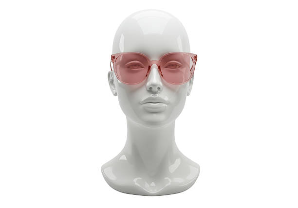istock Isolated Mannequin Head with Oversized Pink Sunglasses 2226027472