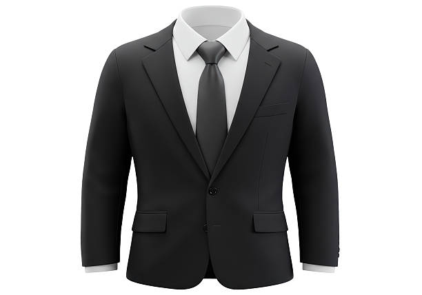 istock Isolated Elegant Black Business Suit with Tie 2226027824