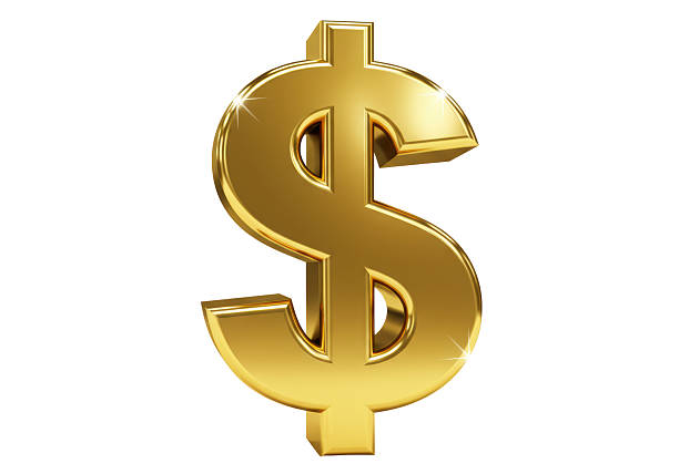 istock Isolated Golden Dollar Sign Symbol 2226028110