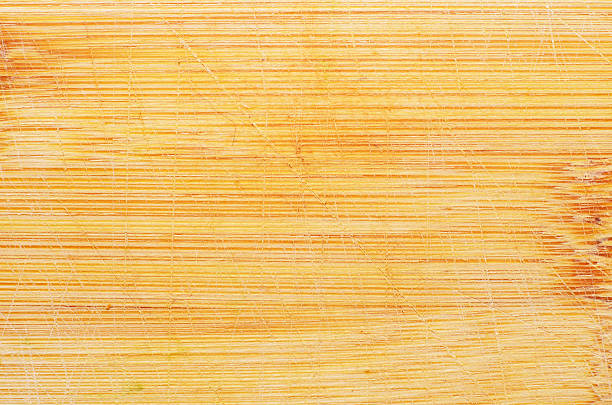 istock Smooth bamboo surface texture with natural yellow brown tones and fine lines 2226028173