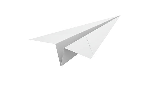 istock Isolated Simple White Paper Airplane 2226029385