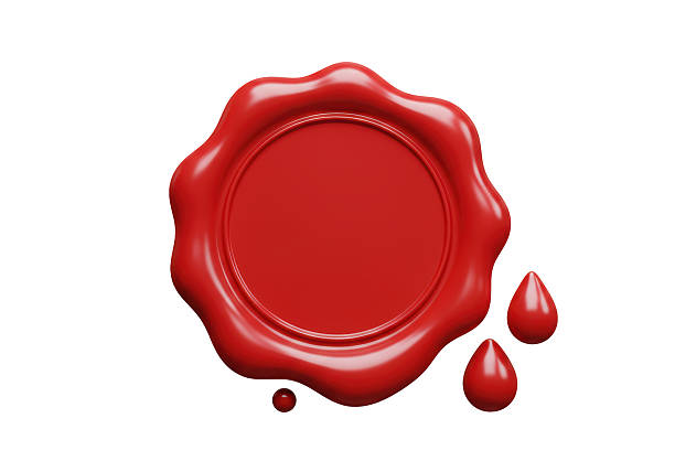 istock Isolated Red Wax Seal with Dripping Wax 2226030072