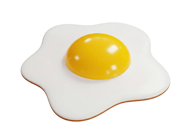 istock Isolated Freshly Fried Egg with Runny Yolk 2226030622
