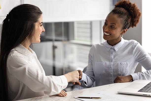 istock Professional businesswomen start formal meeting with handshake 2226046191