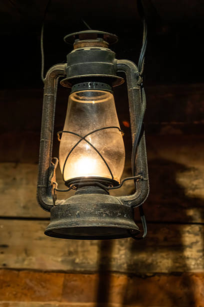 istock A kerosene lamp hanging in a cabin 2226050386