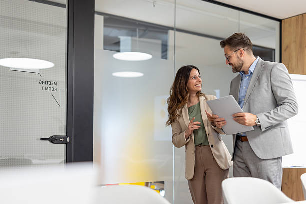 istock Business people discussing work in modern office 2226052962