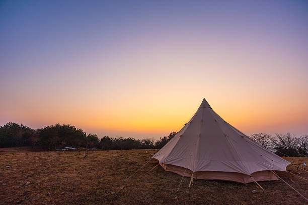 istock Outdoor camping tent sunset 2226065431