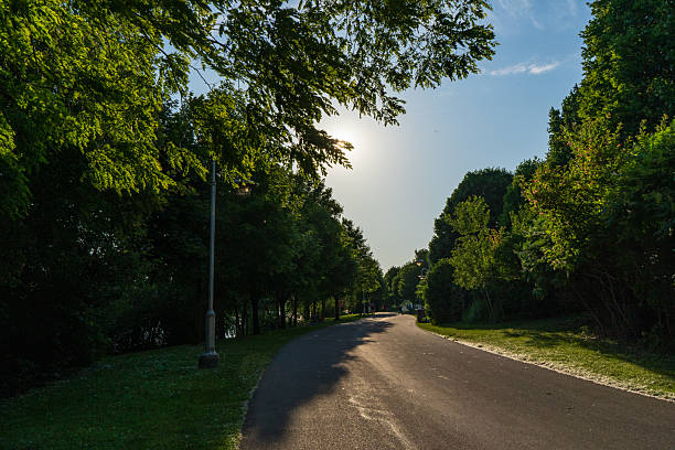 Hamilton, Ontario - Bayfront Park Pathway on a Clear day
