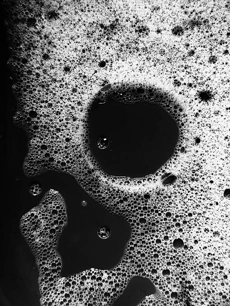 istock Closeup of foam with dark background 2226069384