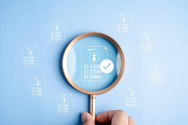 istock Human resources management and resume recruitment strategy, talent selection, candidate evaluation, hiring decision, and professional profile approval. 2226074231