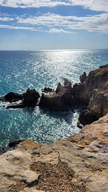 istock Dramatic Ocean View with Rocky Cliffs and Waves at Cabo Rojo in Puerto Rico 2226078483