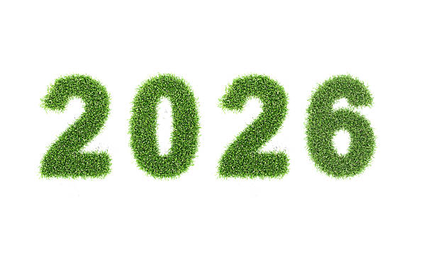 istock New Year 2026 Creative Design Concept with grass - 2226079583