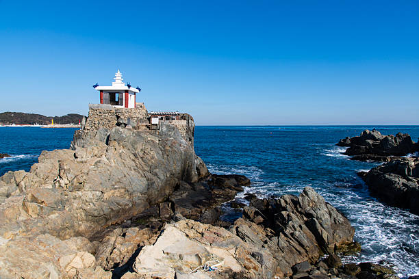 istock shrine on the rock at the seaside 2226085313