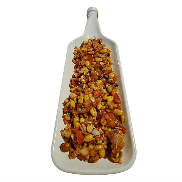 Stock photo of quick bite appetizer roasted Peanut masala