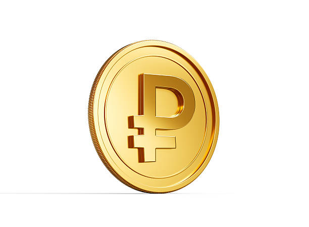 istock 3d Golden Shiny Rounded Russian Ruble Coin Isolated On White Background 3d Illustration 2226091739
