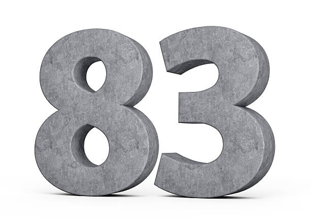 istock 3d Concrete Number Eighty three 83 Digit Made Of Grey Concrete Stone On White Background 3d Illustration 2226092012