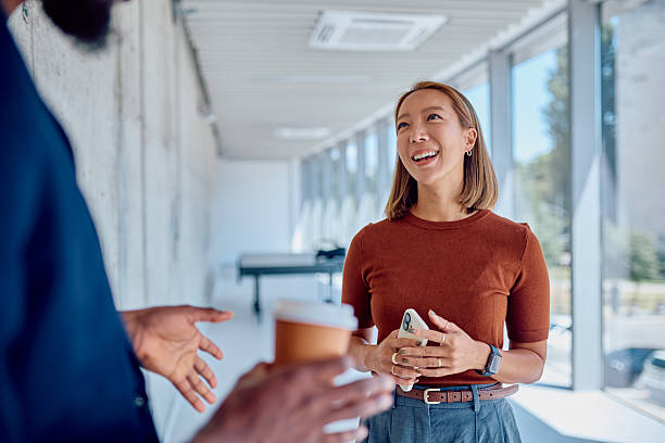istock Business partners discussing during coffee break at the office 2226096101