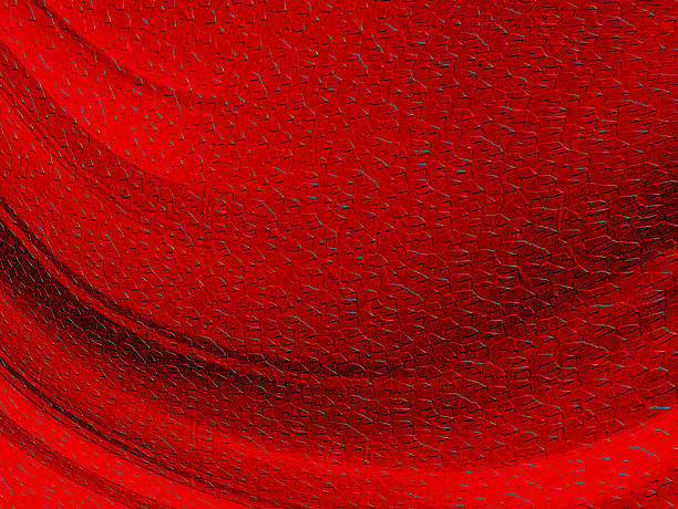 A captivating digital art piece showcasing vivid fluid shapes in dynamic motion and red gradient hues.