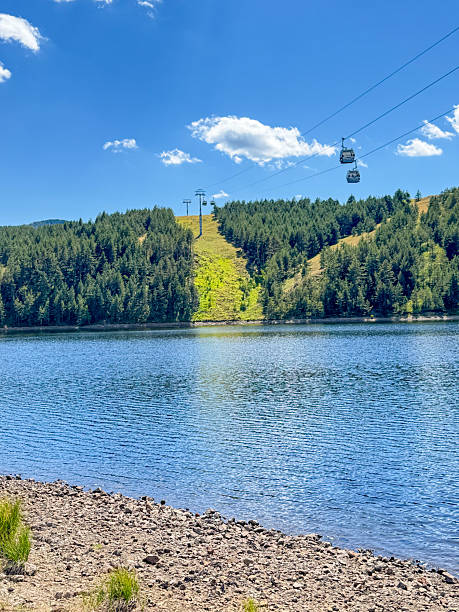 istock Cable Cart Over the Lake 2226099713