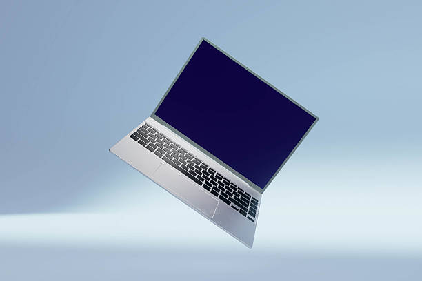 istock A laptop is open and has a black screen 2226101104