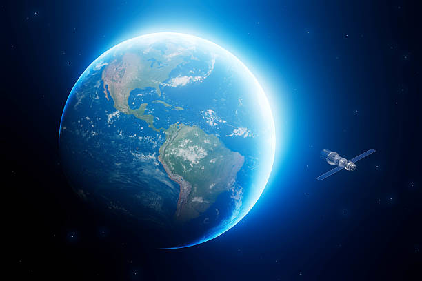 istock A satellite is flying over the Earth 2226101122