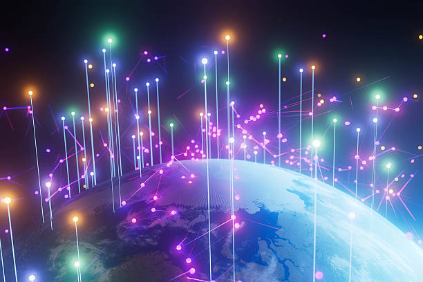 istock A planet Earth with a lot of lights on it 2226101134