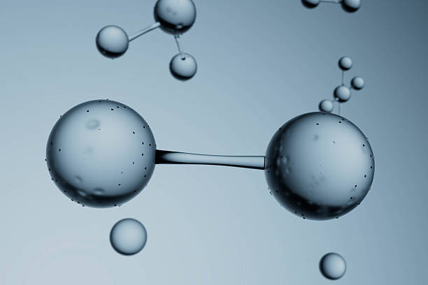 istock Two spheres are connected by a line 2226101956