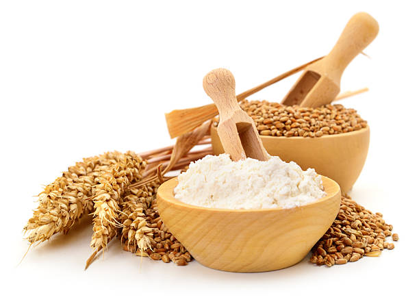 istock Spikelets, wheat grains and flour. 2226102578