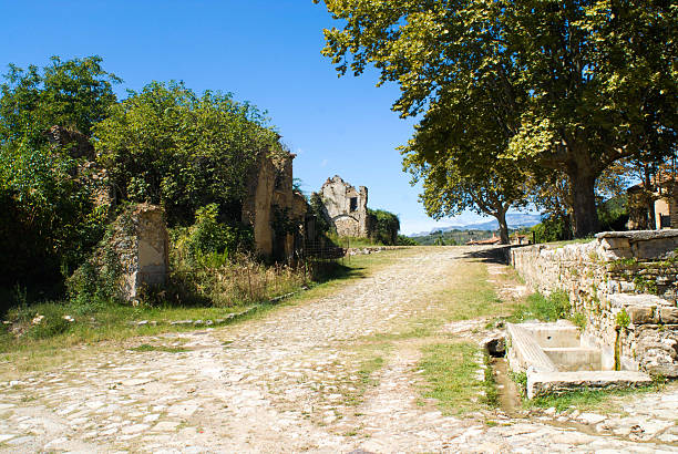Italy, Roscigno - abandoned streets in the small village of Roscigno