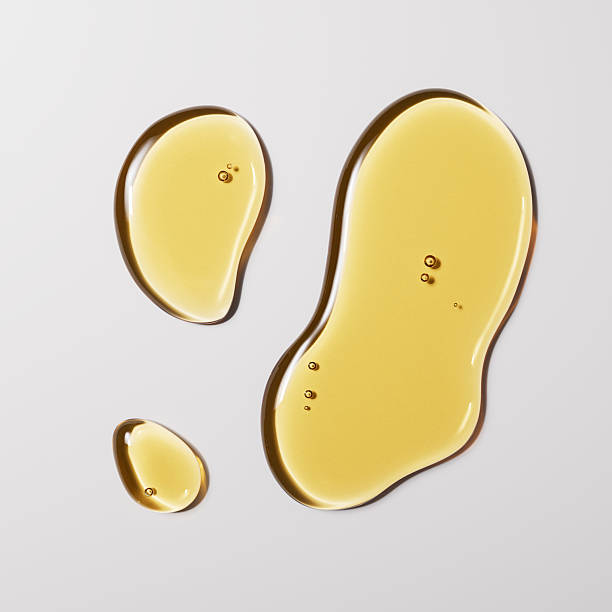 istock Evening Primrose oil or Apricot Kernel Oil cosmetic product drops texture 3d rendering minimalist background 2226138617