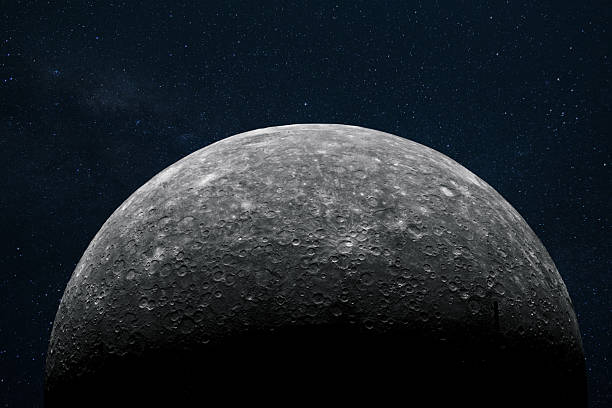 istock The surface of the moon with craters in outer space. Moon with stars. High-resolution image capturing the lunar surface at the edge of dawn 2226140339
