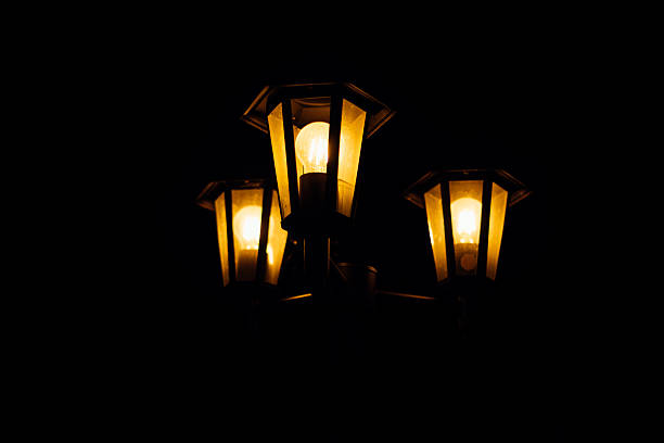 istock The Elegant Lanterns Glow Beautifully in the Dark Night, Creating a Magical Atmosphere 2226140469