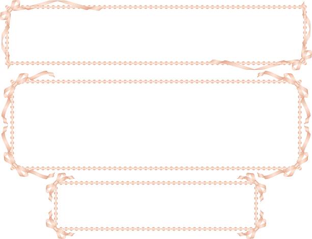 istock Ribbon, beads F3, m8 peach gold 2226140928