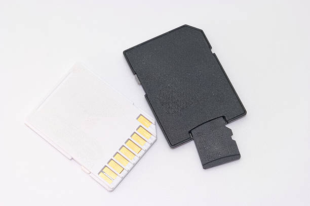 istock Storage card and adapter on white background for data transfer and memory expansion in electronic devices 2226161232