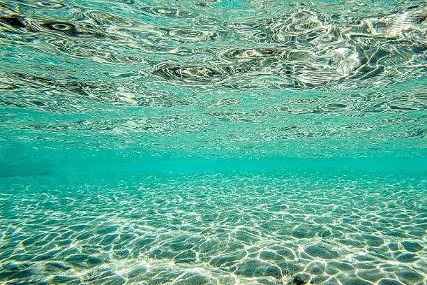 istock Underwater scenery of sand and endless water beyond the surface 2226161260