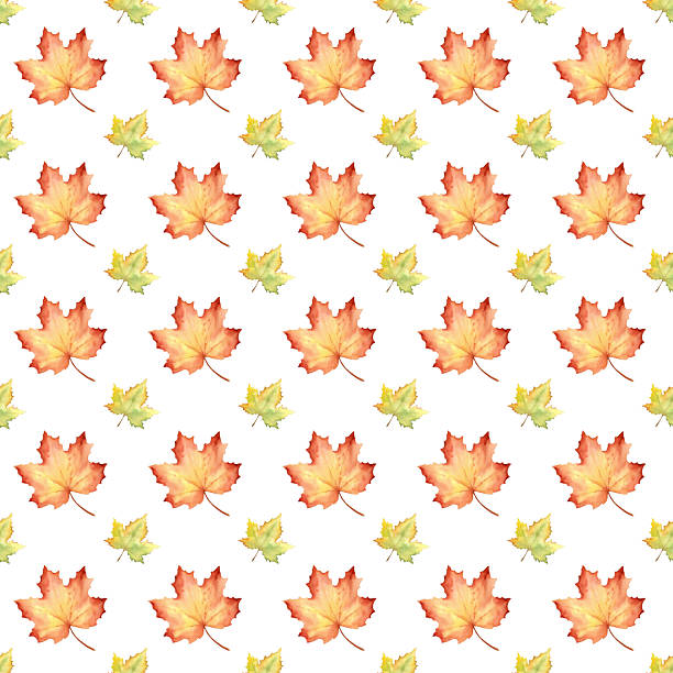 istock Fall Watercolor leaves Seamless Pattern.Botanical background for Thanksgiving, Halloween, seasonal decor, fabric, packaging,scrapbooking. 2226164907