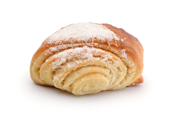 istock Sweet bun roll isolated on white. 2226165717