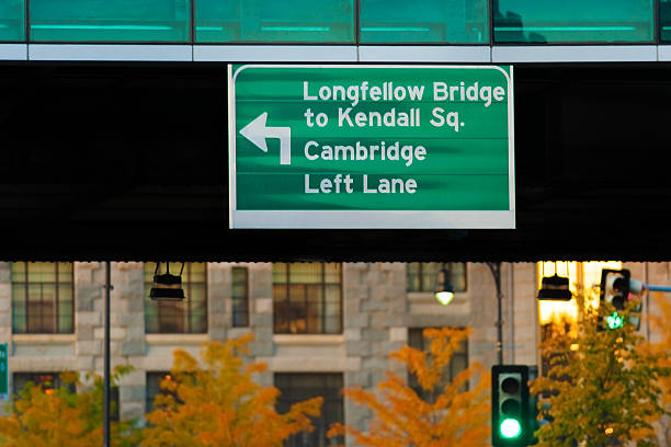 istock Directional sign to Longfellow bridge 2226171244