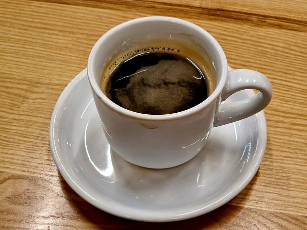 istock a cup of coffee is on a restaurant table 2226176463