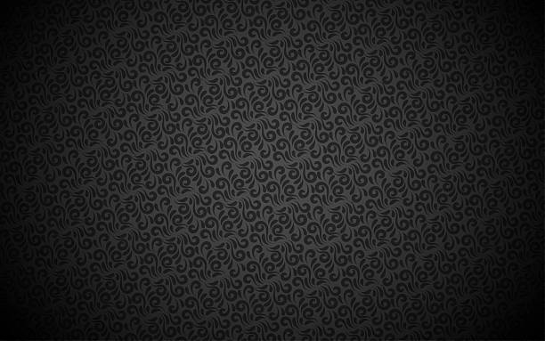 istock Elegant black not seamless background in classic floral damask style 2226176768