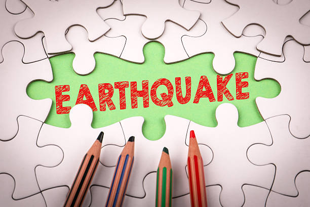 istock Earthquake. White puzzle pieces and colored pencils 2226177736