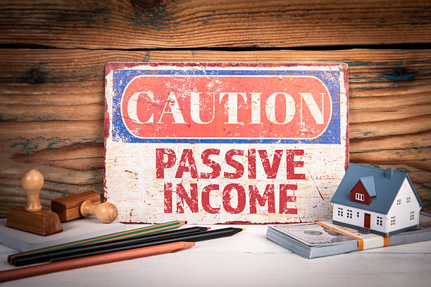 istock Passive Income Investment and Financial Risks Concept. Caution Sign 2226177764