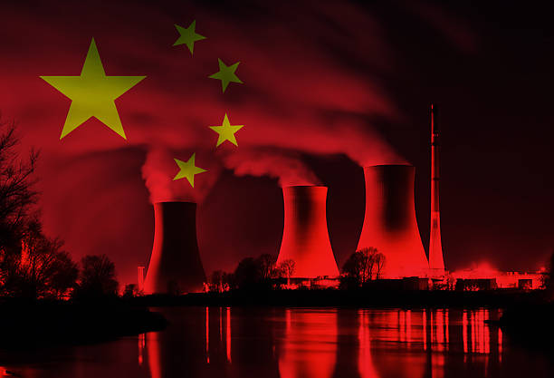 istock Coal Fired Power Plant with China National Flag Overlay 2226177825