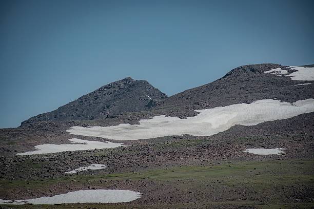 Beautiful high mountains hiking in summer