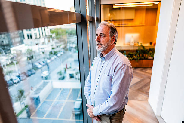 istock Senior businessman contemplating at office 2226179331